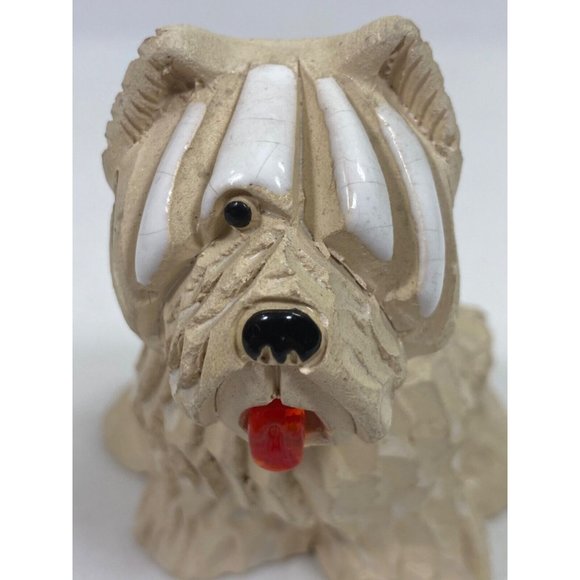 Artesania Rinconada Shaggy Old English Sheep Dog Figurine Uruguay - Picture 6 of 9